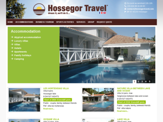 hossegortravel.com website preview