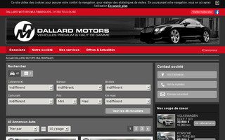 dallardmotors-occasions.com website preview