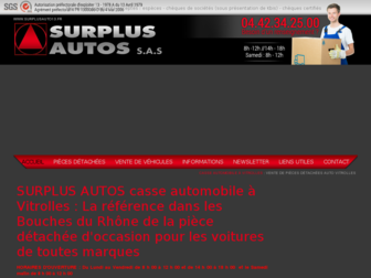 surplusauto13.fr website preview