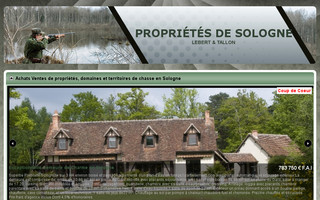 proprietes-sologne.com website preview
