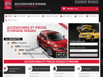 accessoires-nissan.fr website preview