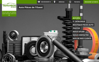 pieces-auto-nantes.fr website preview