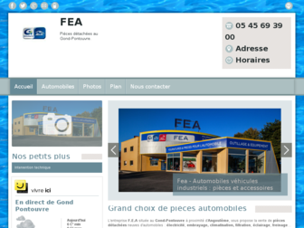 pieces-detachees-fea.fr website preview