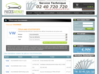 vw.piecesavenue.com website preview