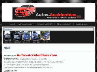 autos-accidentees.com website preview