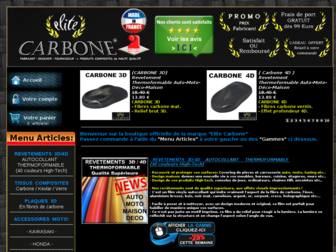 elitecarbone-shop.com website preview
