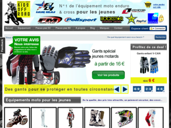 accessoires-moto-enfants.fr website preview