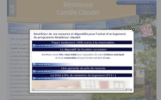 residence-claudel.com website preview