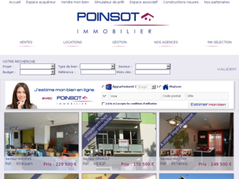 poinsot-immobilier.com website preview