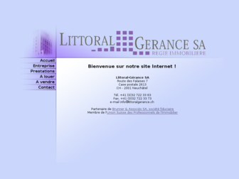 littoralgerance.ch website preview