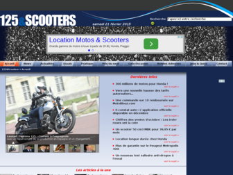 125etscooters.com website preview