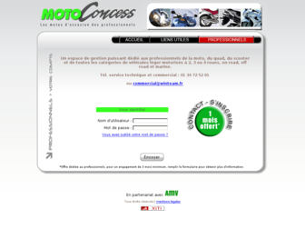 account.motoconcess.com website preview