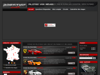 prestigevents.fr website preview