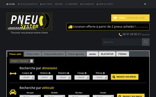 pneusystem.fr website preview