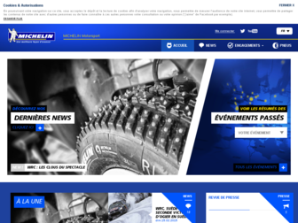 fr.michelinmotorsport.com website preview