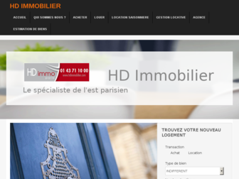 hdimmobilier.fr website preview