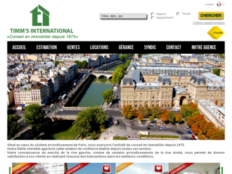 timmsinternational.fr website preview