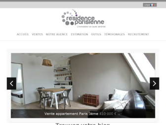 residenceparisienne.com website preview
