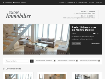 parisimmobilier.fr website preview