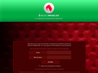 apache-immobilier.com website preview