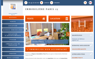 immobiliere-paris15.fr website preview