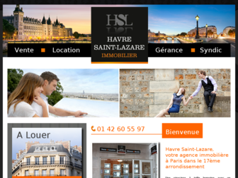 hsl-immobilier.fr website preview