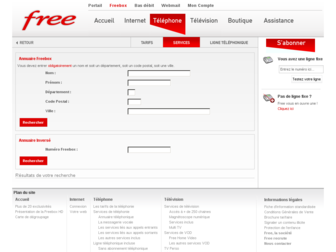 annuaire.freebox.fr website preview