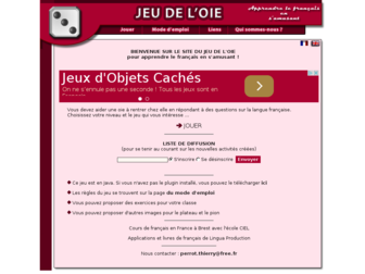 jeudeloie.free.fr website preview