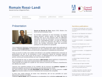 rossi-landiavocat.fr website preview