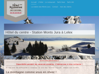 hotelducentre-montsjura.fr website preview
