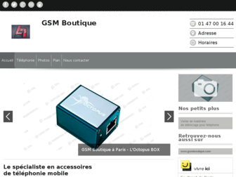 gsm-boutique-telephonie-paris.fr website preview