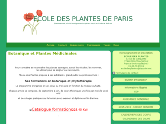 ecoledesplantes.net website preview