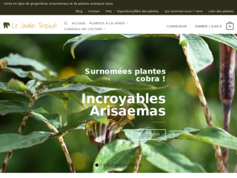plantesexotiquesettropicales.com website preview