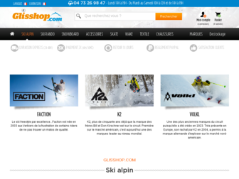 achat-ski.glisshop.com website preview