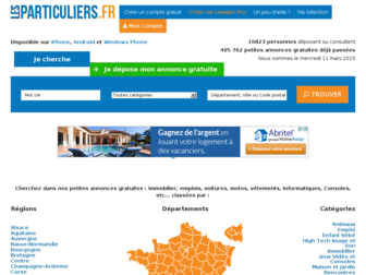 lesparticuliers.fr website preview