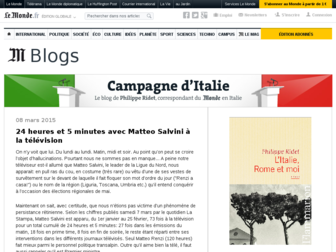 italie.blog.lemonde.fr website preview