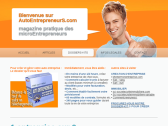 autoentrepreneurs.com website preview