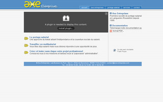 axe-portage.fr website preview