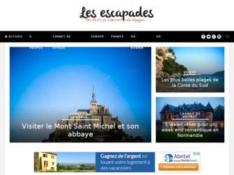 les-escapades.fr website preview