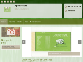 april-fleurs.fr website preview