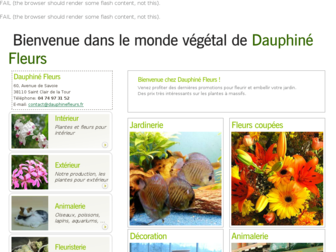 dauphinefleurs.com website preview