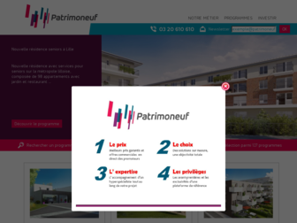 patrimoneuf.fr website preview