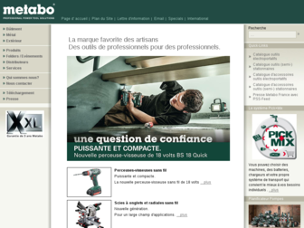metabo.fr website preview