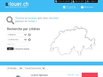 a-louer.ch website preview