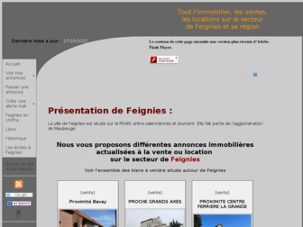 feignies-immobilier.com website preview