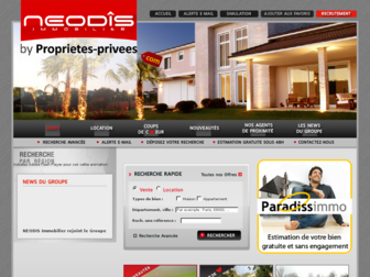 neodis-immobilier.com website preview
