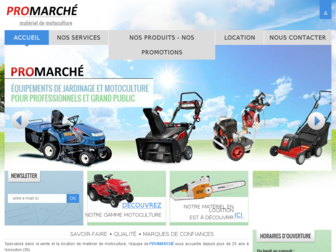 promarche-motoculture.com website preview