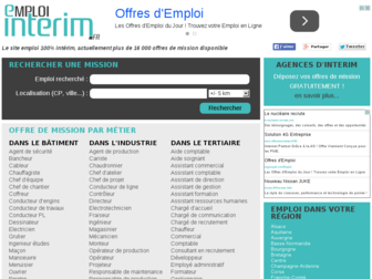 emploi-interim.fr website preview