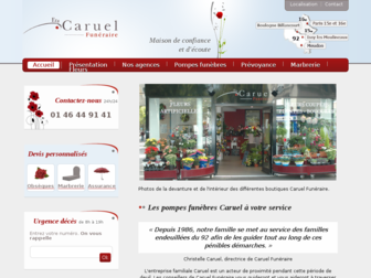 pompes-funebres-caruel.com website preview