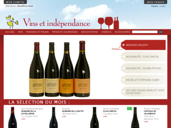 vins-independance.com website preview